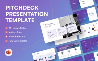 Modern Pitch Deck PowerPoint Presentation Template