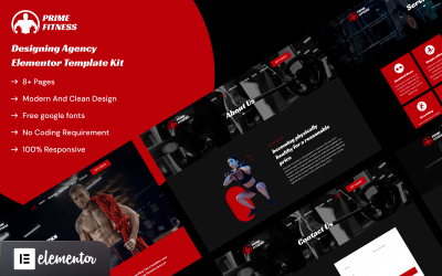 Prime Fitness - Health and Gym Training Elementor Template Kit