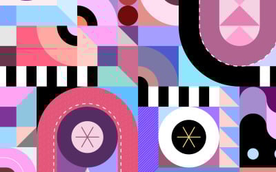 Sömlös geometrisk mönsterdesign