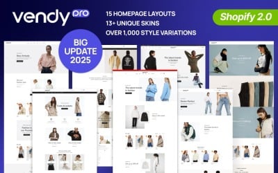 Vendy Pro - Tema Shopify multiuso per moda, abbigliamento, elettronica e cosmetici OS 2.0