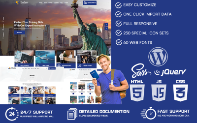 VisaPass - Tema WordPress de consultoria de visto