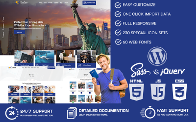 VisaPass - Visa Consultancy WordPress Theme Travel