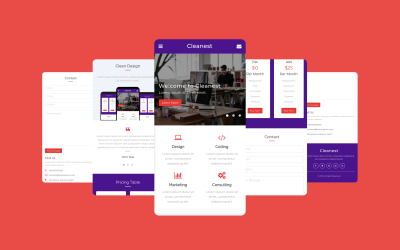 Am saubersten – Vorlage für mobile Websites