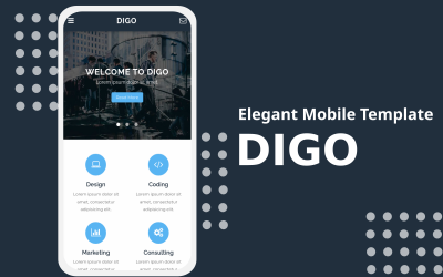 Digo - Элегантный мобильный шаблон