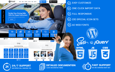 Drivewell - Driving School & Trainings WordPress Theme