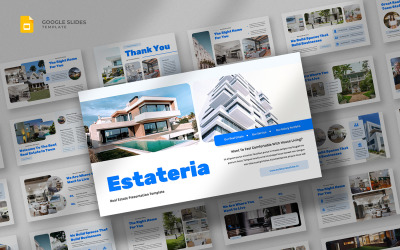 Estateria – Ingatlan Google Slides sablon