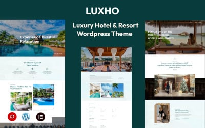 Luxho - Luxury Resort &amp;amp; Hotel Theme Wordpress