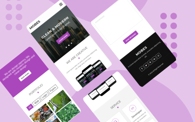 Mobes - víceúčelová mobilní šablona