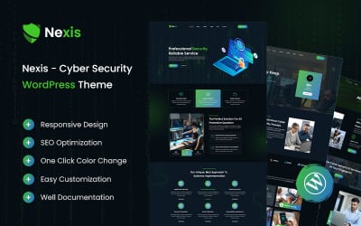 Nexis — motyw WordPress dotyczący bezpieczeństwa cybernetycznego