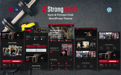 Silná mysl – téma WordPress pro tělocvičnu a fitness klub