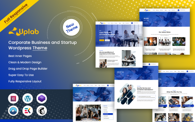 Uplab - Tema de WordPress para empresas emergentes y empresas corporativas