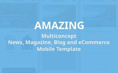 Úžasné – šablona Multiconcept News, Magazine, Blog a eCommerce Mobile