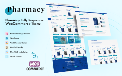 Аптека – медичний магазин Тема WooCommerce