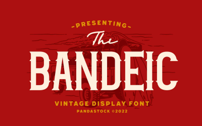 Bandeic Vintage display-lettertype