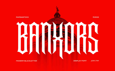 Banxors Blackletter-Display-Schriftart