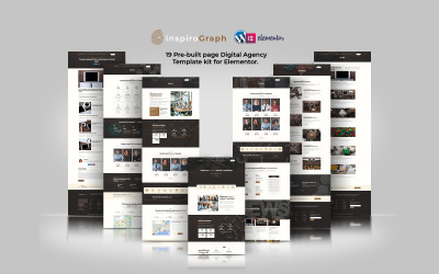 InspiroGraph - Premium Digital Agency Elementor-sjabloonkit