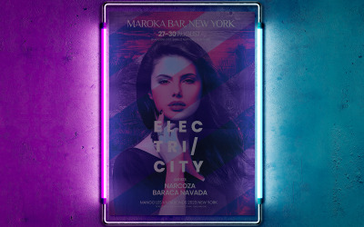 Maroka Bar Club-postersjabloon