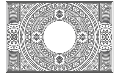 Rechthoekige sierlijsten in vector