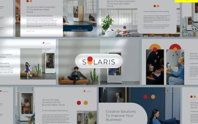 Solaris: modello Powerpoint pulito e minimale
