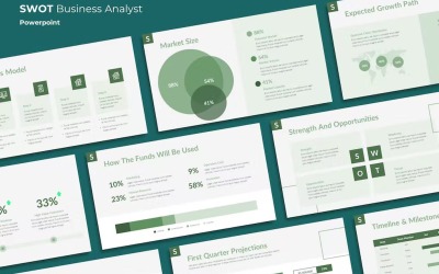 Stobe SWOT бізнес-аналітик Powerpoint