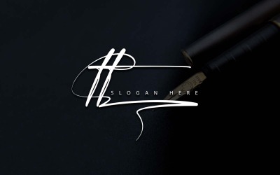 Création de logo de lettre TT de photographie créative