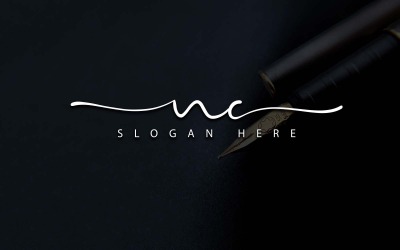 Creative Photography NC Letter Logo Design