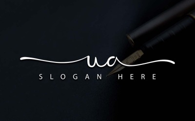 Fotografia creativa UA Letter Logo Design