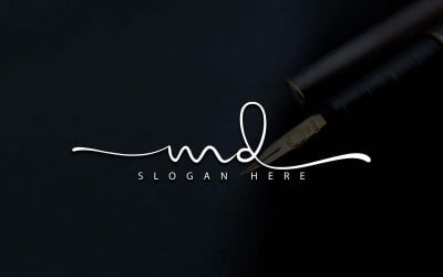 Kreativ fotografi MD Letter Logo Design