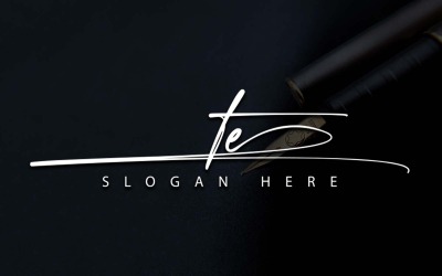 Kreativ fotografi TE Letter Logo Design