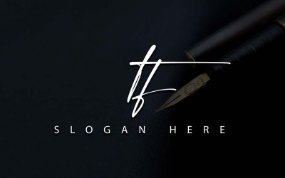 Kreativ fotografi TF Letter Logotypdesign