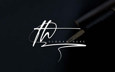 Kreatywna fotografia TH Letter Logo Design