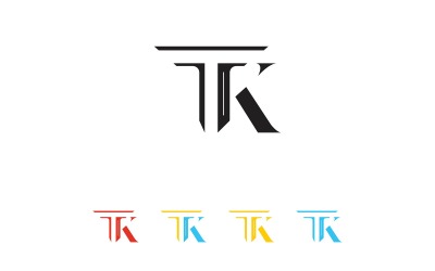 Logo litery TK lub logo TK