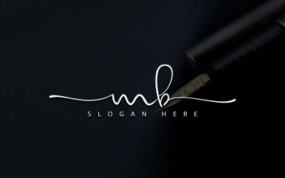 Творча фотографія MB Letter Logo Design