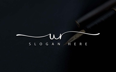 Creatieve fotografie UR brief logo ontwerp