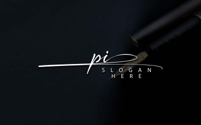 Fotografia creativa PI Lettera Logo Design