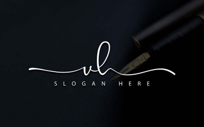 Fotografia creativa VH Letter Logo Design
