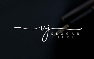 Fotografia creativa VJ Letter Logo Design
