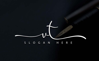 Fotografia creativa VT Letter Logo Design