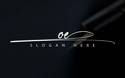 Kreativ fotografi OE Letter Logo Design