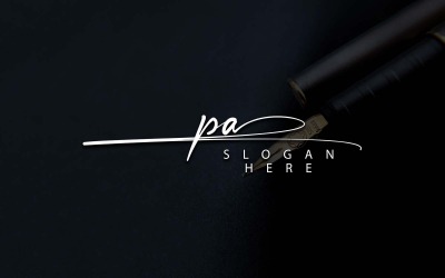 Kreativ fotografi PA Letter Logo Design