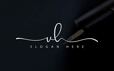 Kreativ fotografi VH Letter Logo Design