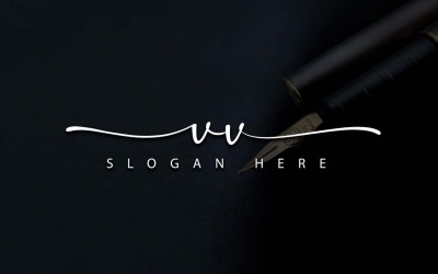 Kreative Fotografie VV-Letter-Logo-Design