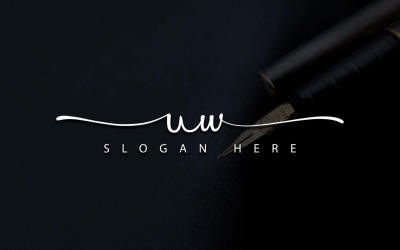 Креативная фотография Дизайн логотипа UW Letter