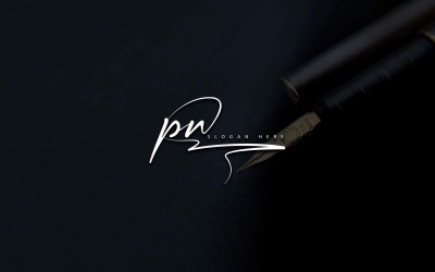 Kreatywna fotografia PN list Logo Design