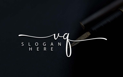 Yaratıcı Fotoğrafçılık VQ Mektup Logo Tasarımı