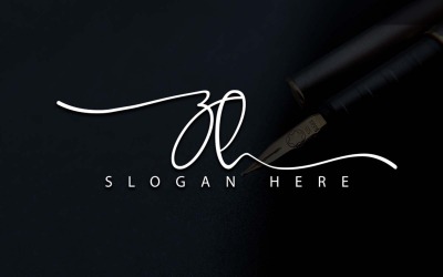 Creative Photography ZH Letter Logo Design