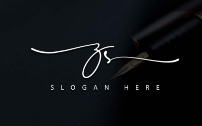 Fotografía creativa Diseño de logotipo de letra ZS