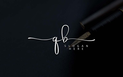 Fotografia creativa QB Letter Logo Design