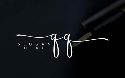 Fotografia creativa QQ Letter Logo Design
