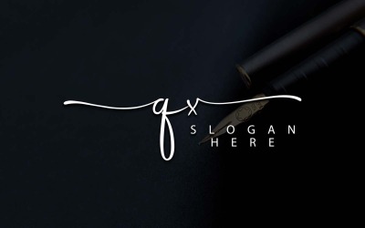 Fotografia creativa QX Letter Logo Design